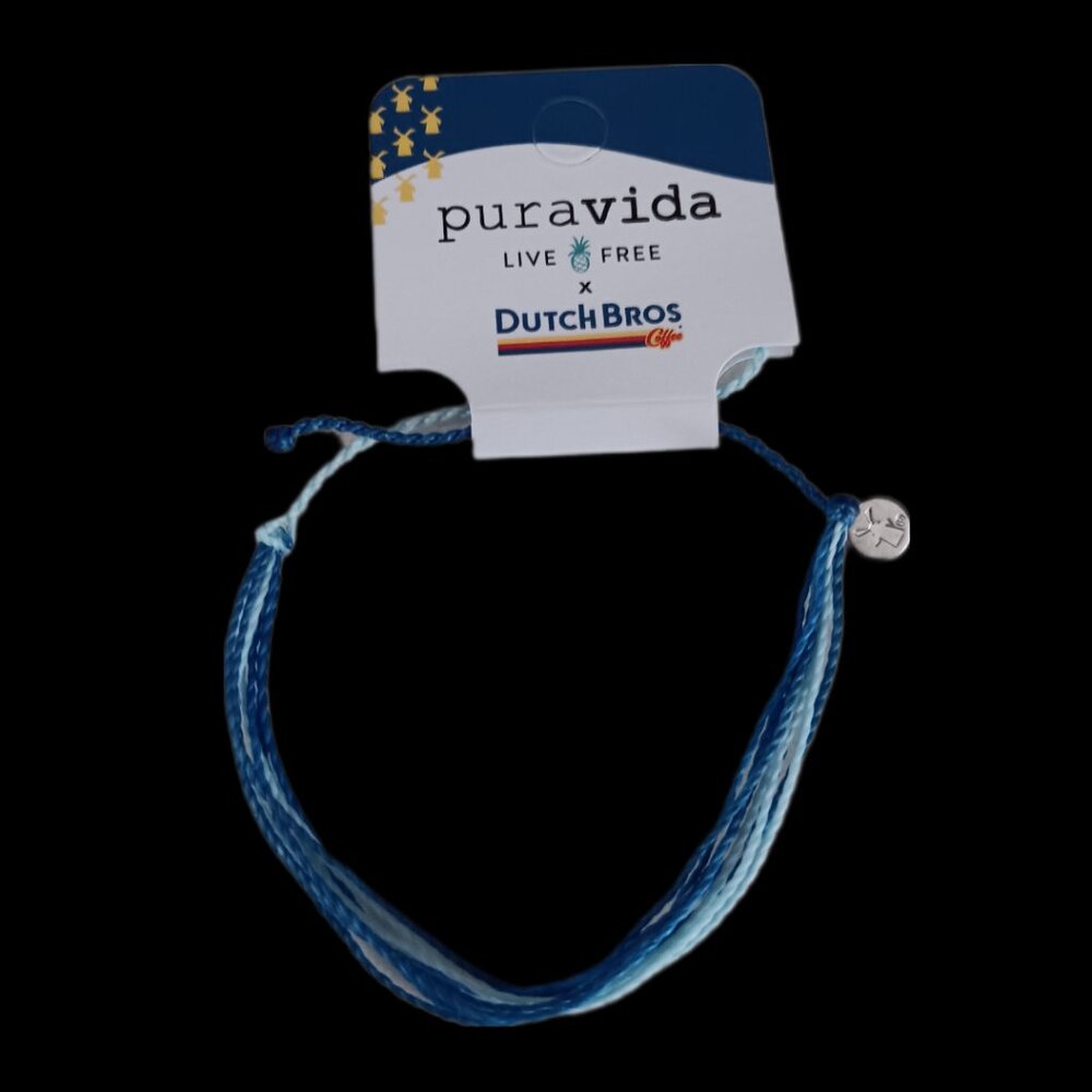 Dutch Bros x Pura Vida Adjustable Bracelet Limited Edition Collab New